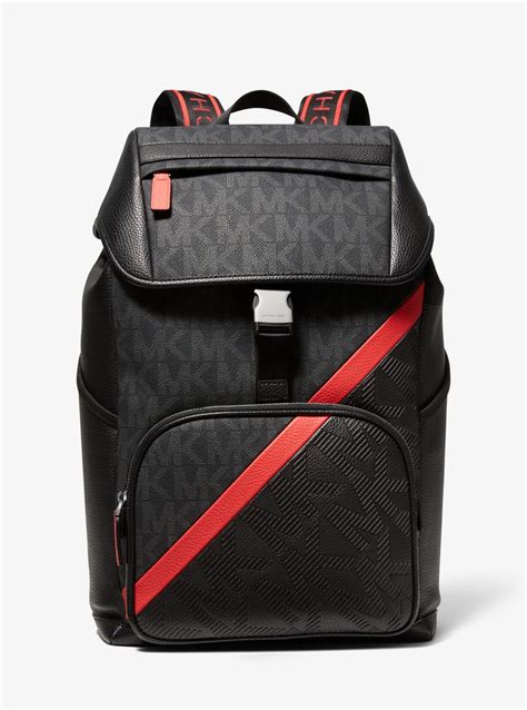 Cooper Logo and Striped Backpack 